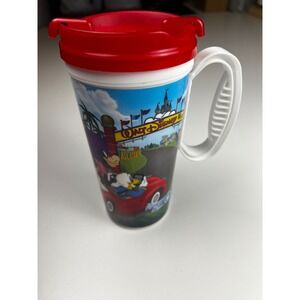 Walt Disney World Resorts Refill Mug Donald Duck Travel Mug Red Lid